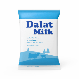 Sữa Tiệt Trùng Dalat Milk- Ít Đường 220ml | Thùng