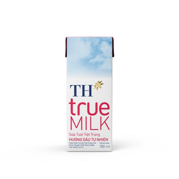 Sữa Tươi Tiệt Trùng Hương Dâu TH true MILK 180ml